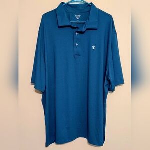 Izod Men's Teal Short-Sleeve Polo Shirt